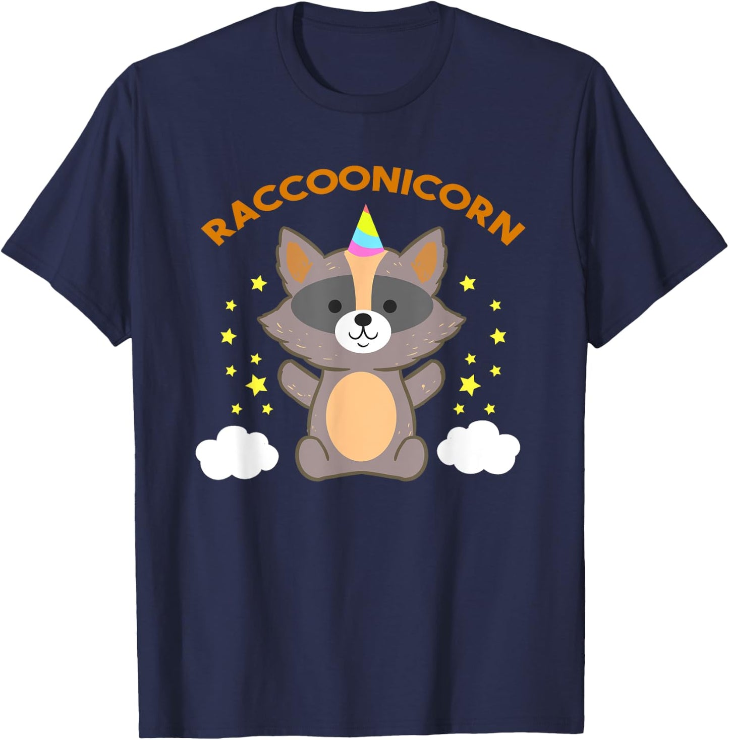 Racoonicorn Shirt - Raccoon Unicorn Trash Panda T-Shirt - T-Shirt | Navy