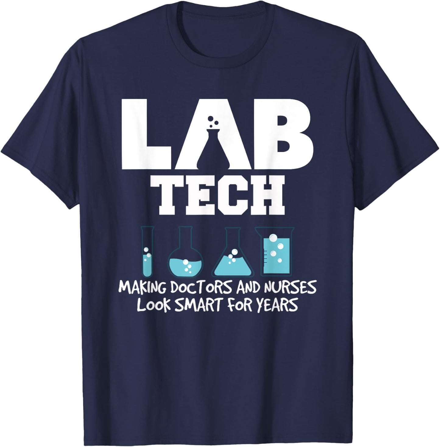 Funny Lab Tech Laboratory Technician T-Shirt - T-Shirt | Navy