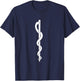 Rod of Asclepius - Medicine Symbol T-Shirt - T-Shirt | Navy