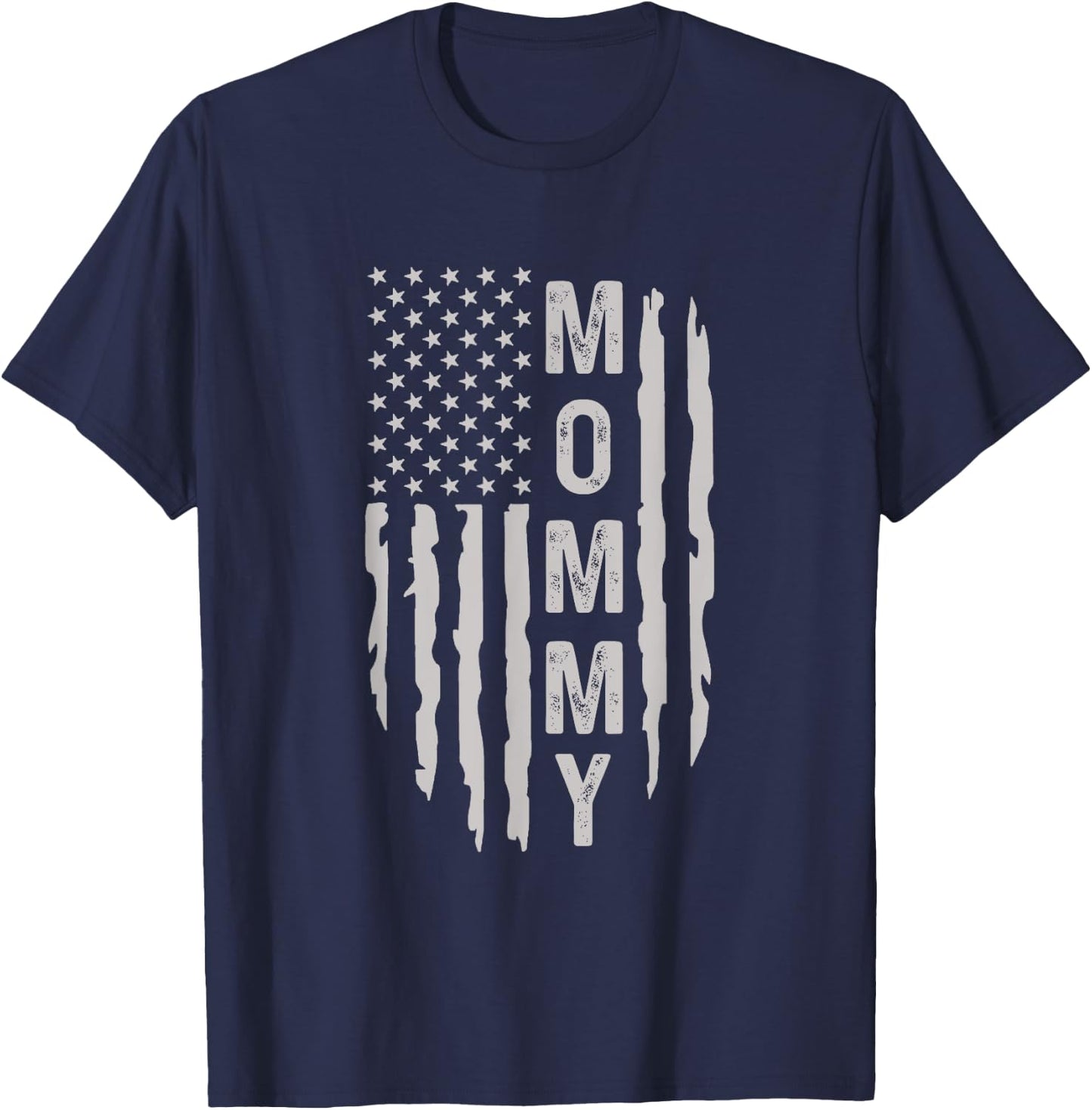 American Mommy USA Flag T-Shirt - T-Shirt | Navy