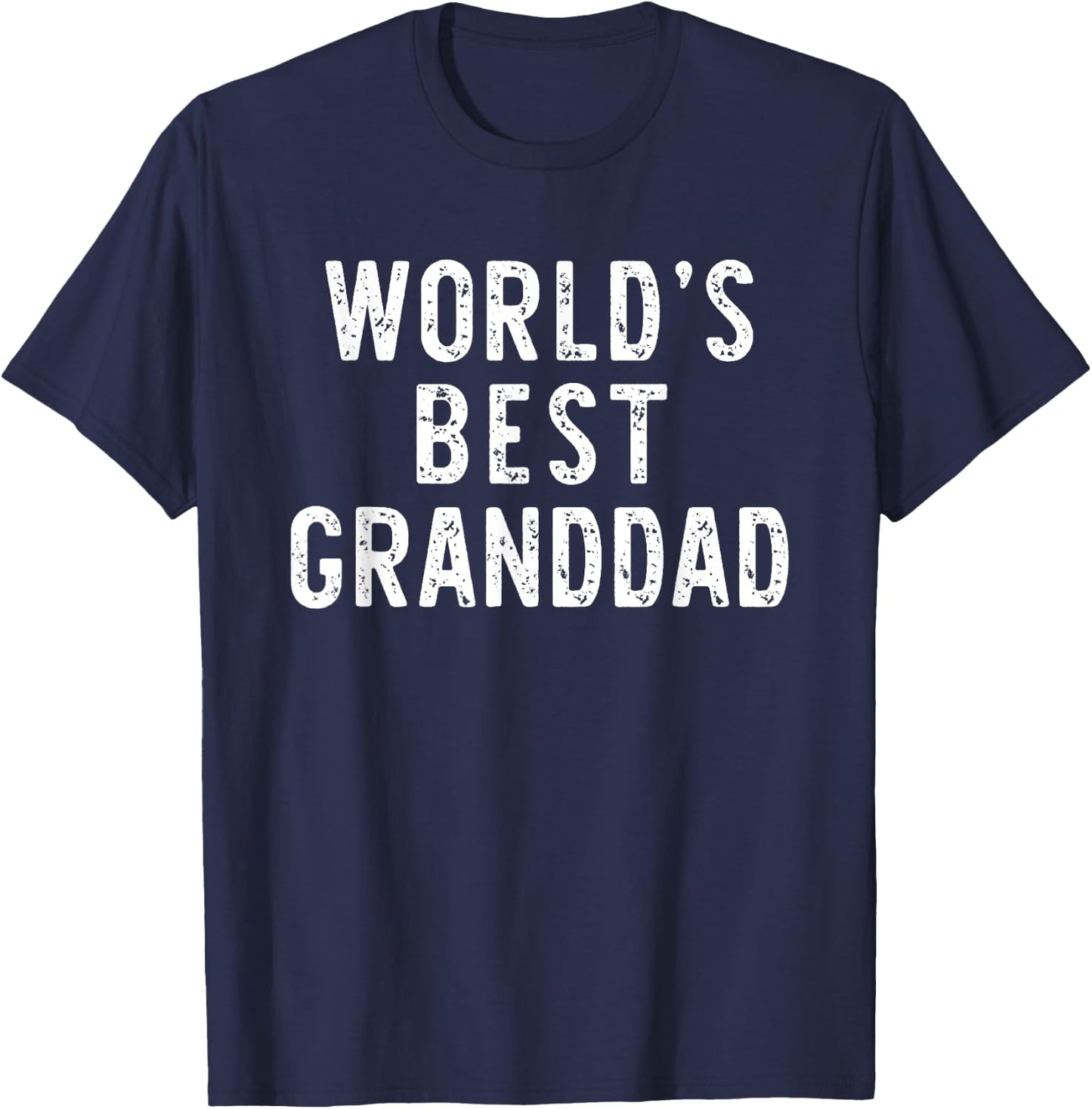 World's Best Granddad Funny Family T-Shirt - T-Shirt | Navy