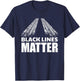 Black Lines Matter | Cool Vehicle Car Burnout Gag Gift T-Shirt - T-Shirt | Navy