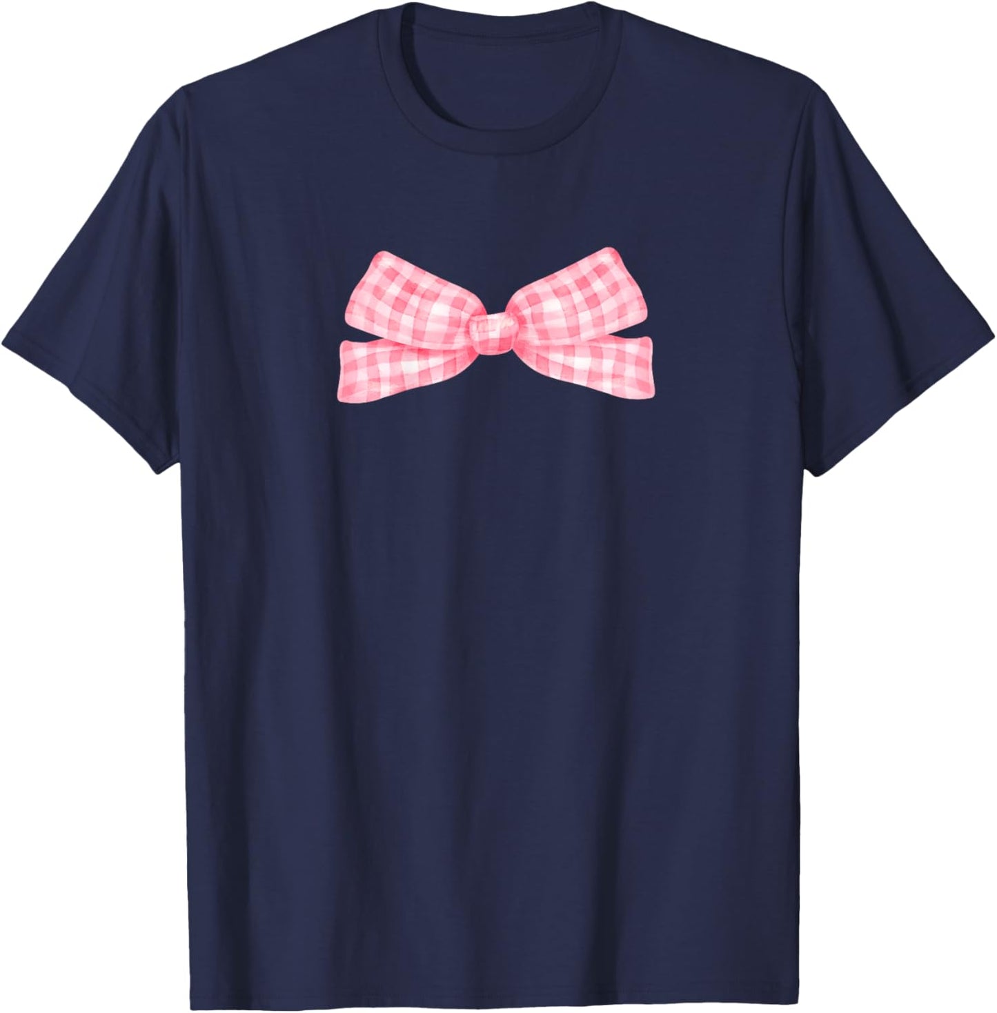 Cute Pink Bow 1st Birthday Squad Bday Celebrate Girls Party T-Shirt - T-Shirt | Navy