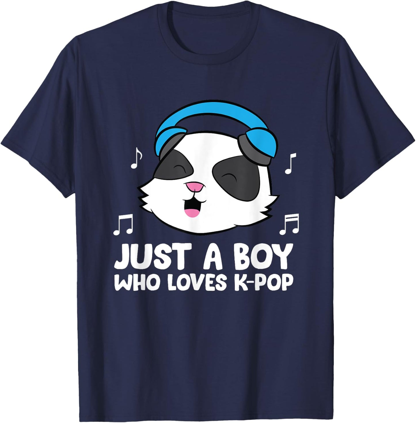 K-Pop Boy Just a Boy Who Loves K-Pop T-Shirt - T-Shirt | Navy