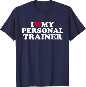 I love my personal trainer T-Shirt - T-Shirt | Navy
