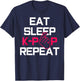 Eat Sleep K-Pop Repeat - Funny Korean Pop Music Fan Gift T-Shirt - T-Shirt | Navy