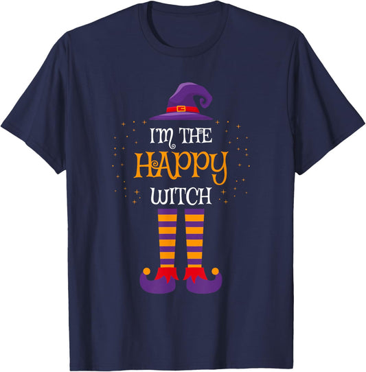 I’m The Happy Witch Halloween Family Matching Group Costume T-Shirt - T-Shirt | Navy