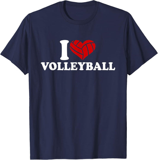 I love volleyball T-Shirt - T-Shirt | Navy