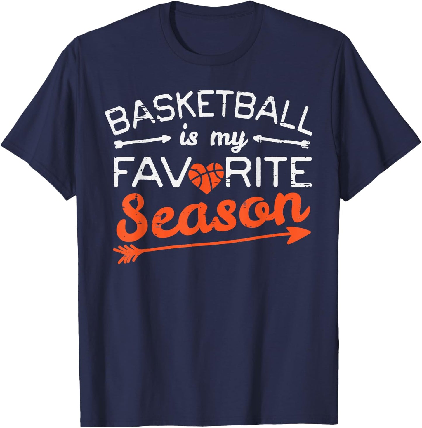 Basketball Is My Favorite Season Coach Player Men Women Kids T-Shirt - T-Shirt | Navy
