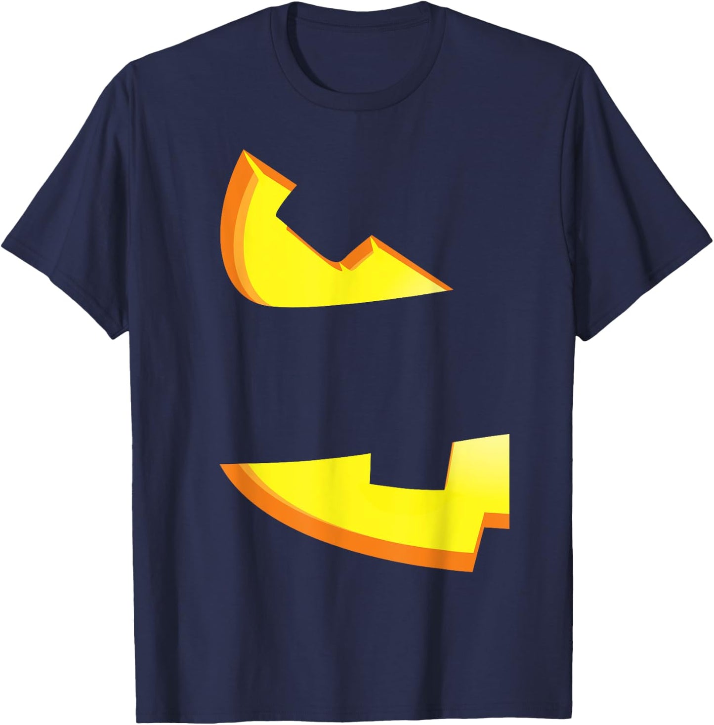 Halloween Jack-O'-Lantern Matching Couple Costume Gift T-Shirt - T-Shirt | Navy