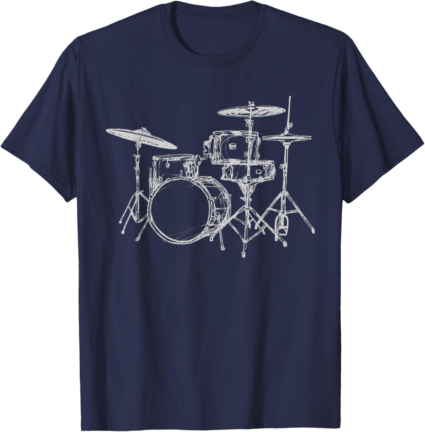 Drum design Teen Boys Musician Gifts Music Men T-Shirt - T-Shirt | Navy