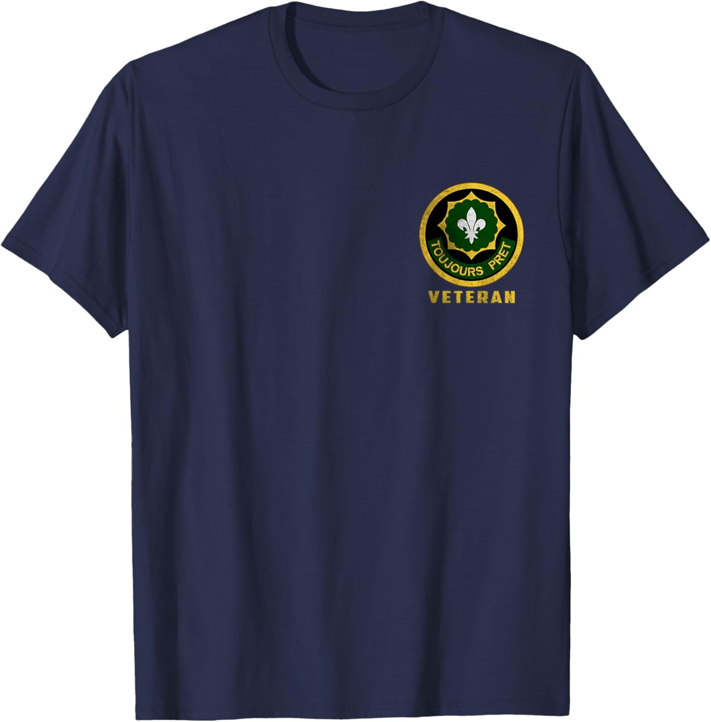 2nd Armored Cavalry Toujours Pret Veteran Papa Father Day T-Shirt - T-Shirt | Navy