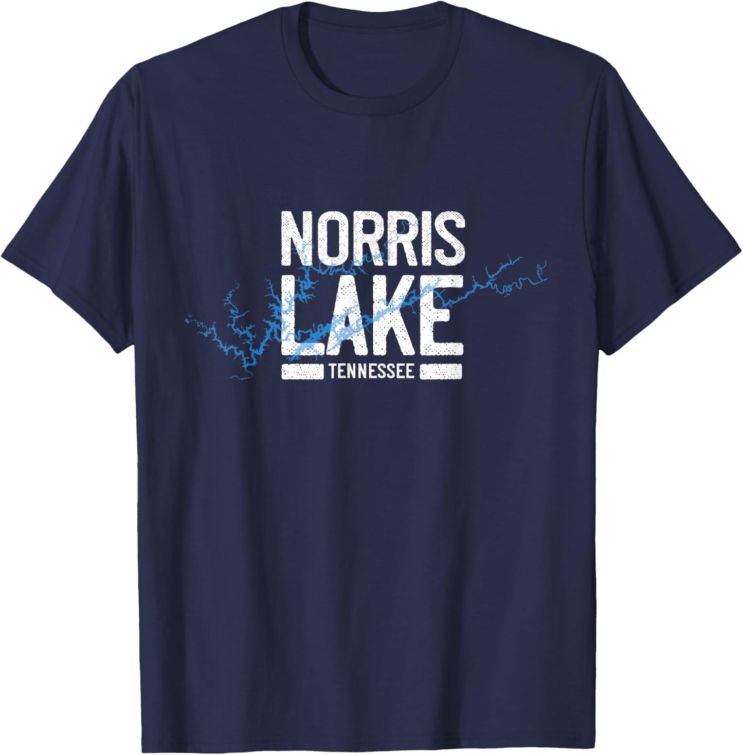 Norris Lake Tennessee Vacation Boating Adventure T-Shirt - T-Shirt | Navy