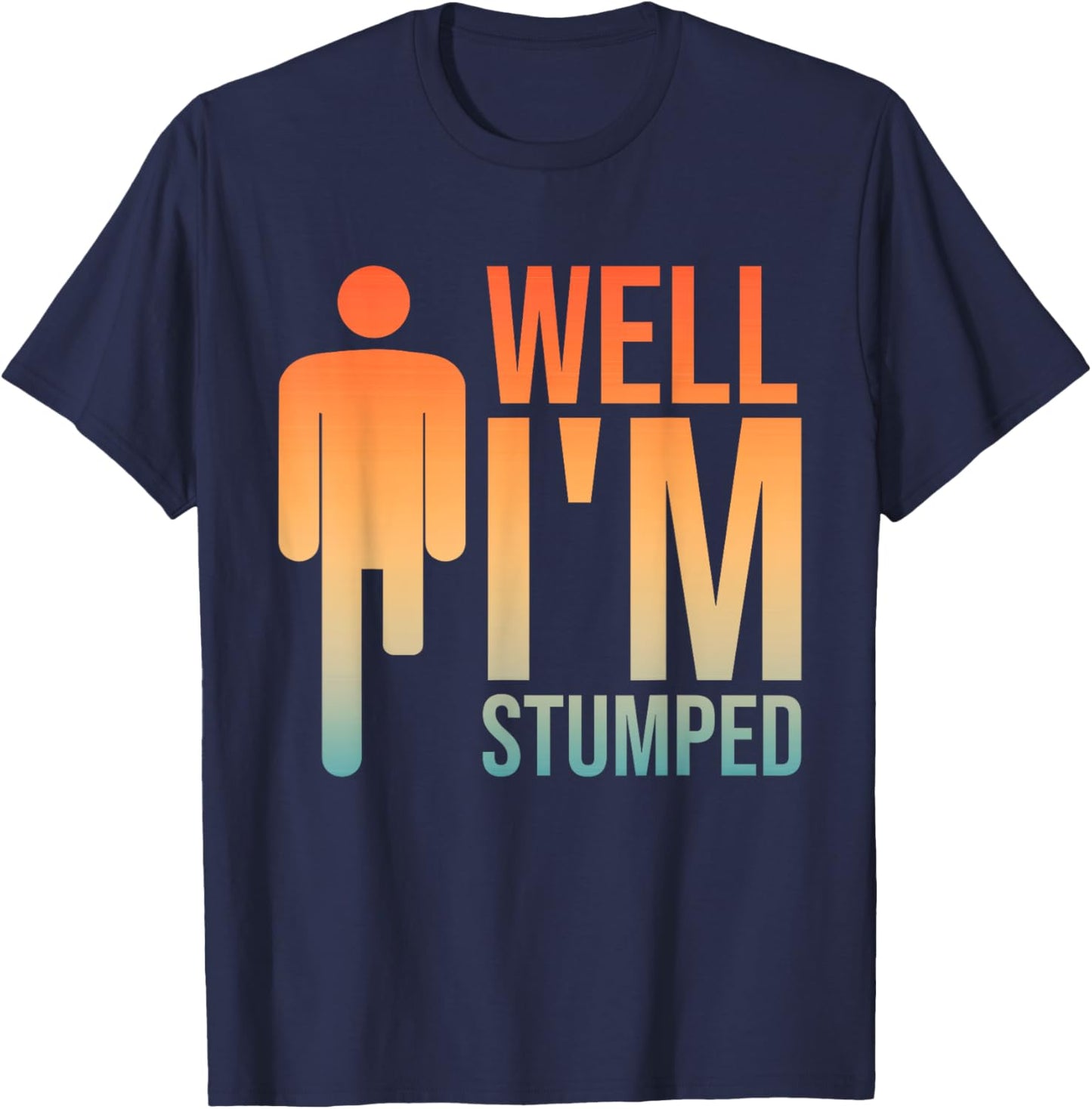 Funny Amputee Design Women Prosthetic Leg Amputation T-Shirt - T-Shirt | Navy