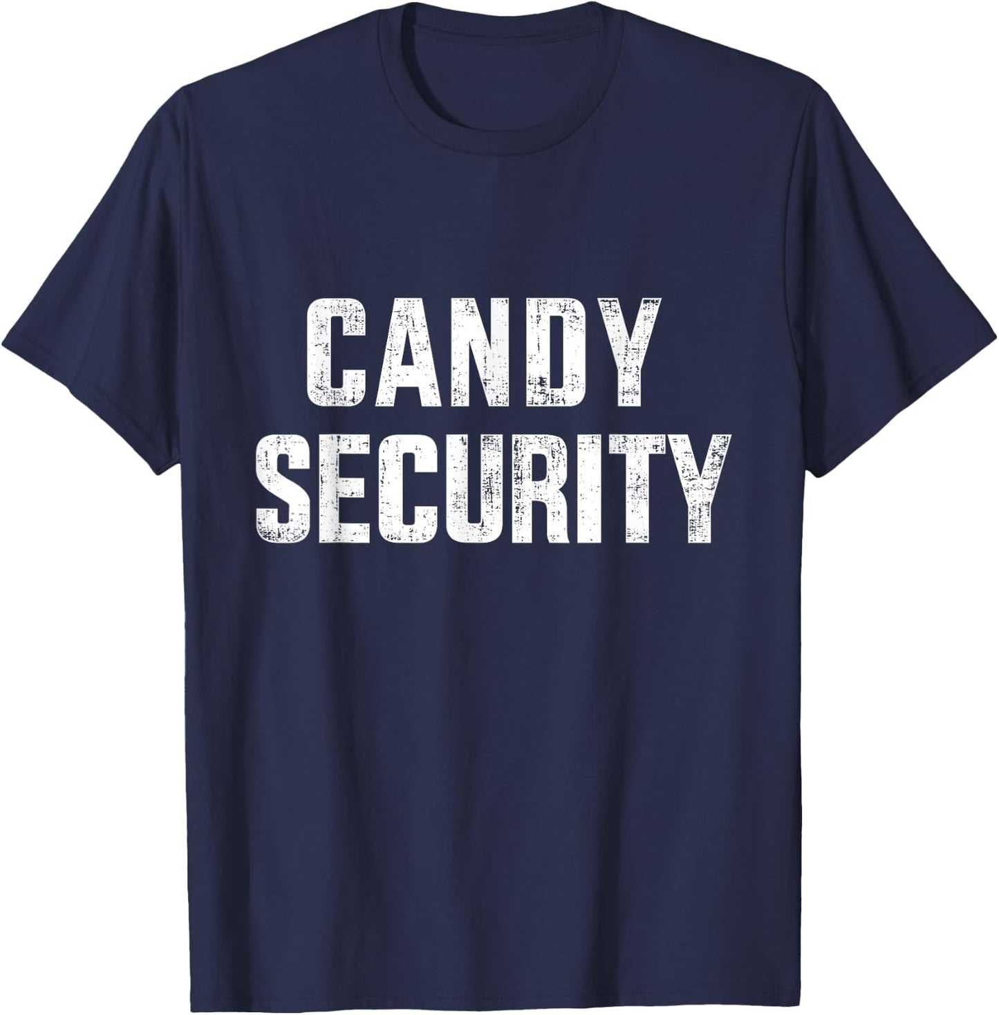 Funny candy security lazy halloween costume T-Shirt - T-Shirt | Navy