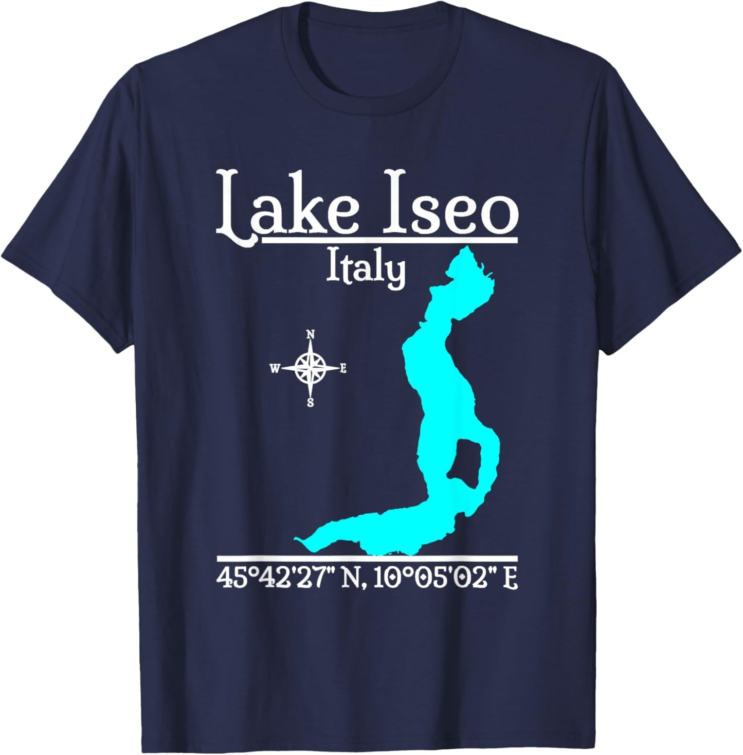 Lake Iseo - Italy T-Shirt - T-Shirt | Navy