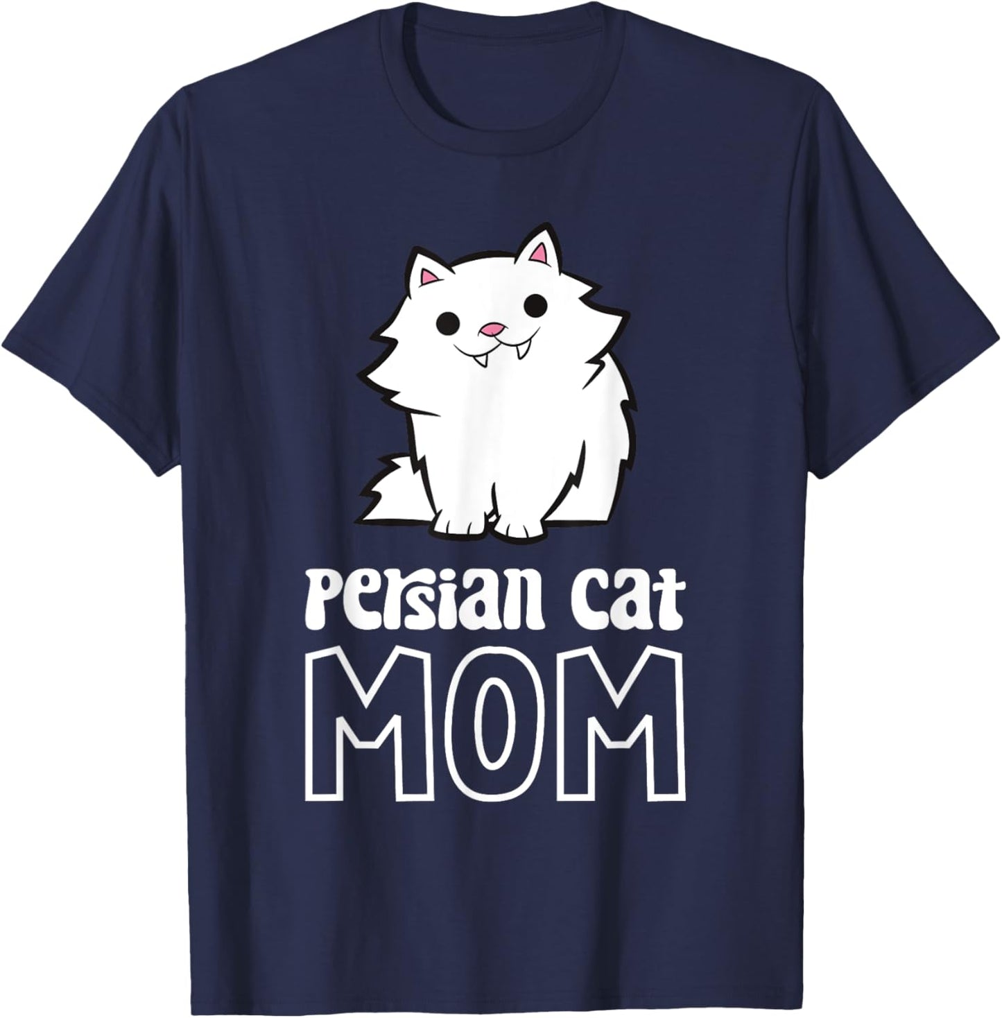 Persian Cat Mom Women Kids T-Shirt - T-Shirt | Navy