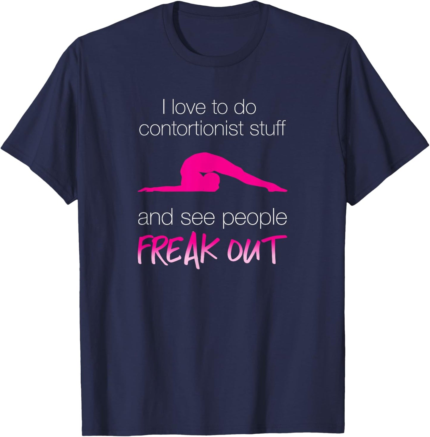 Cheeky Contortionist Funny for Teen Girls T-Shirt - T-Shirt | Navy