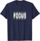 Focus Optical Illusion Trippy Small T-Shirt - T-Shirt | Navy