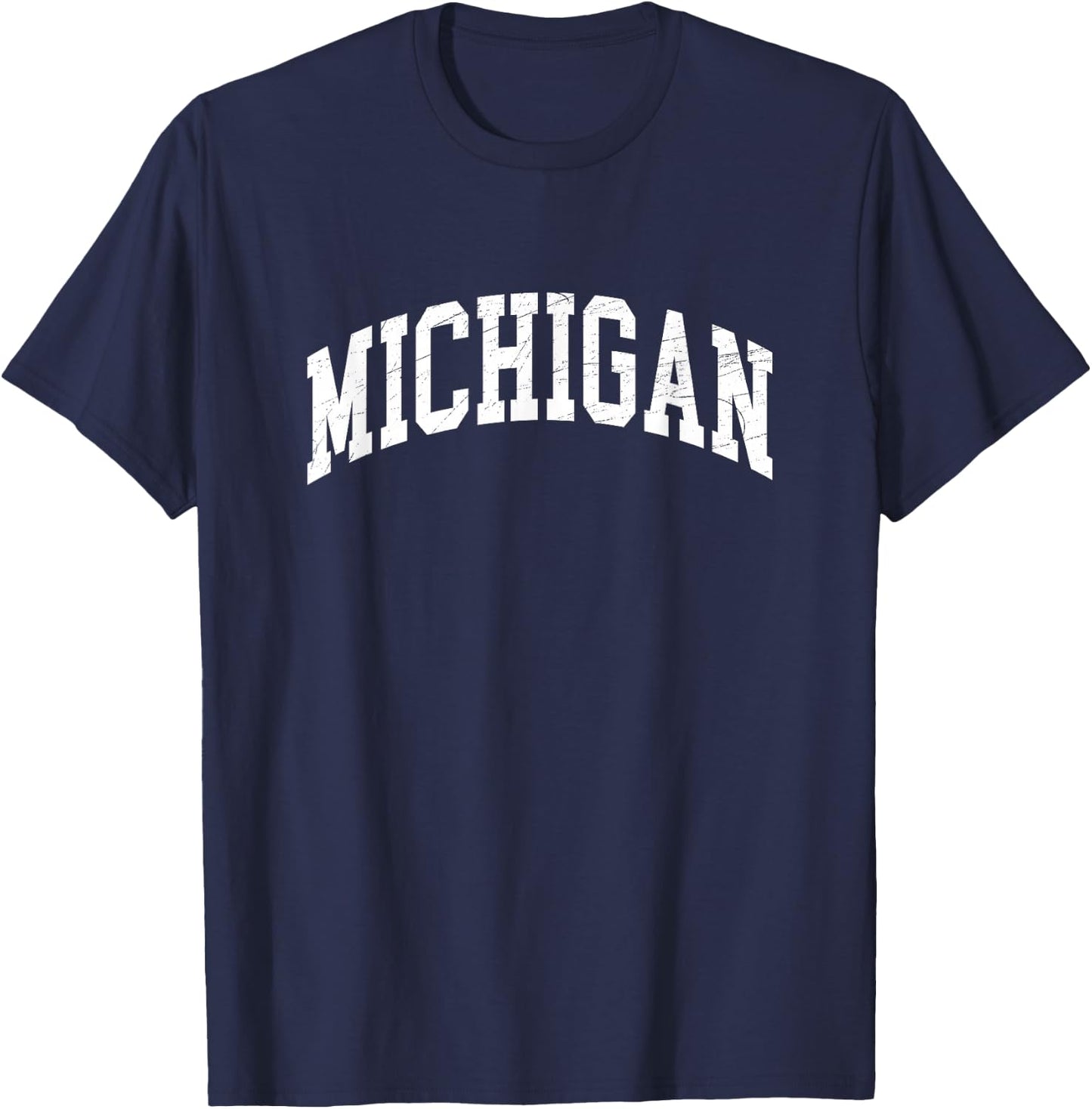 Michigan - Worn Design - Classic T-Shirt - T-Shirt | Navy