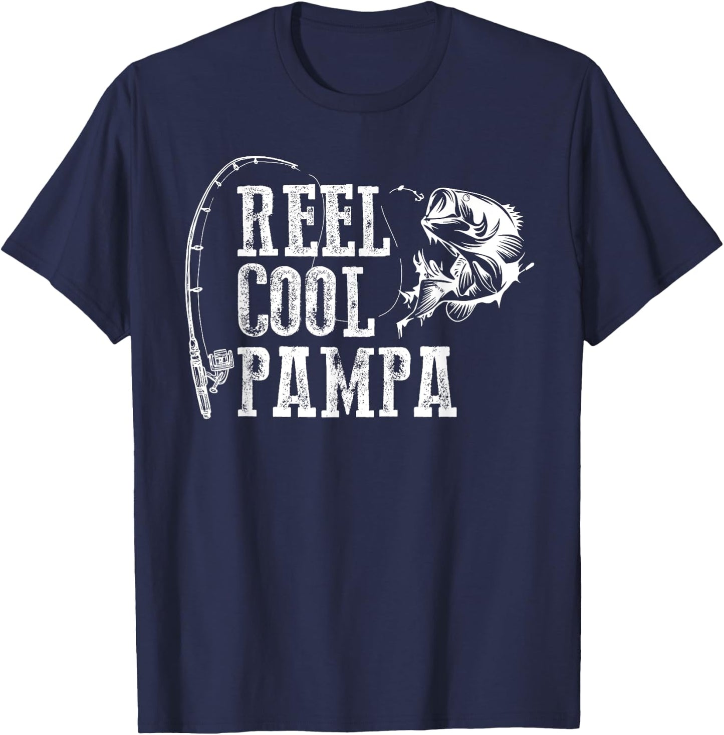 Pampa Fishing: Reel Cool Pampa T-Shirt - T-Shirt | Navy