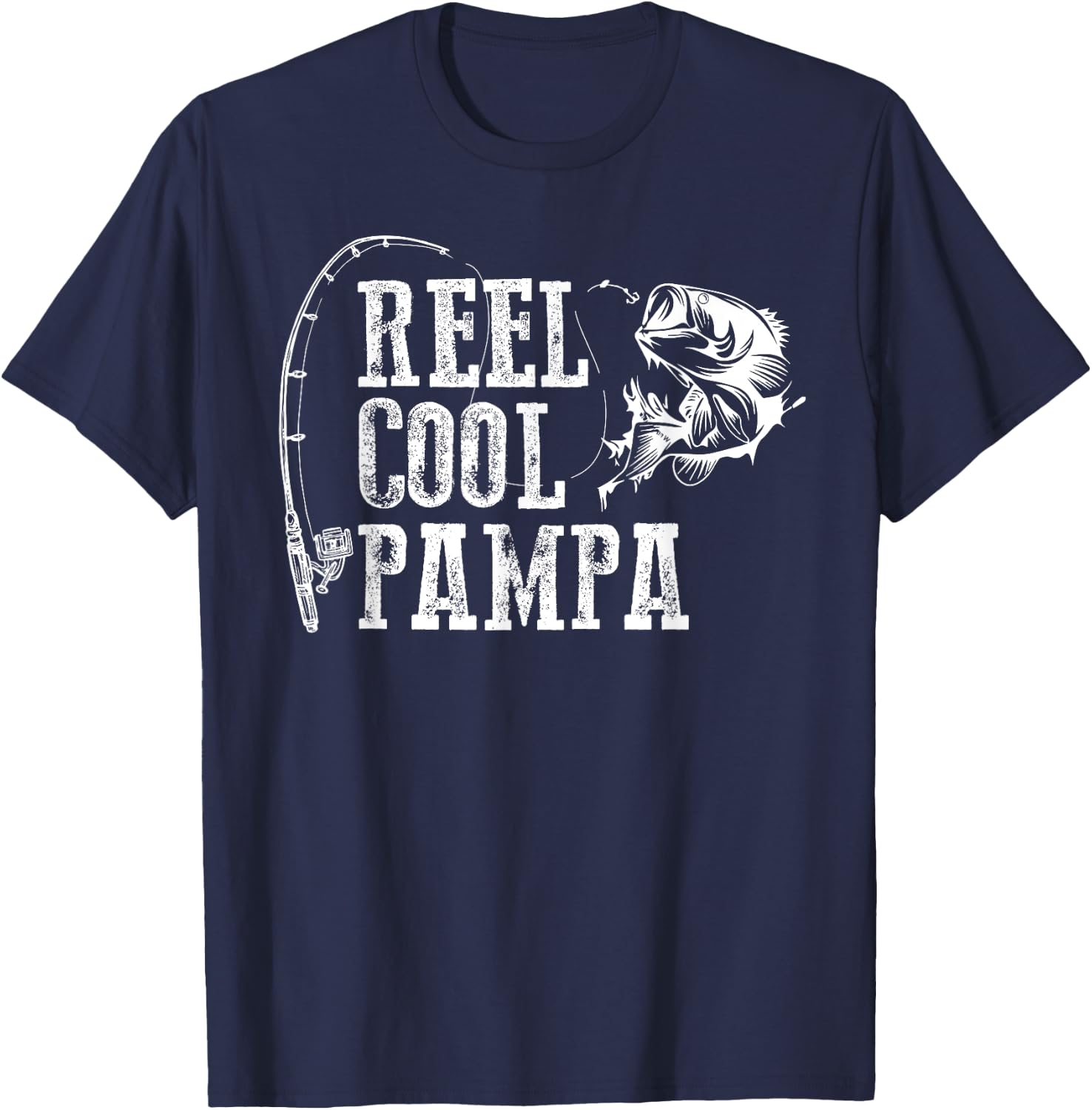 Pampa Fishing: Reel Cool Pampa T-Shirt - T-Shirt | Navy