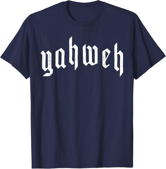 Yahweh YHWH Yeshua Jesus Christian Jewish God Manifestation T-Shirt - T-Shirt | Navy