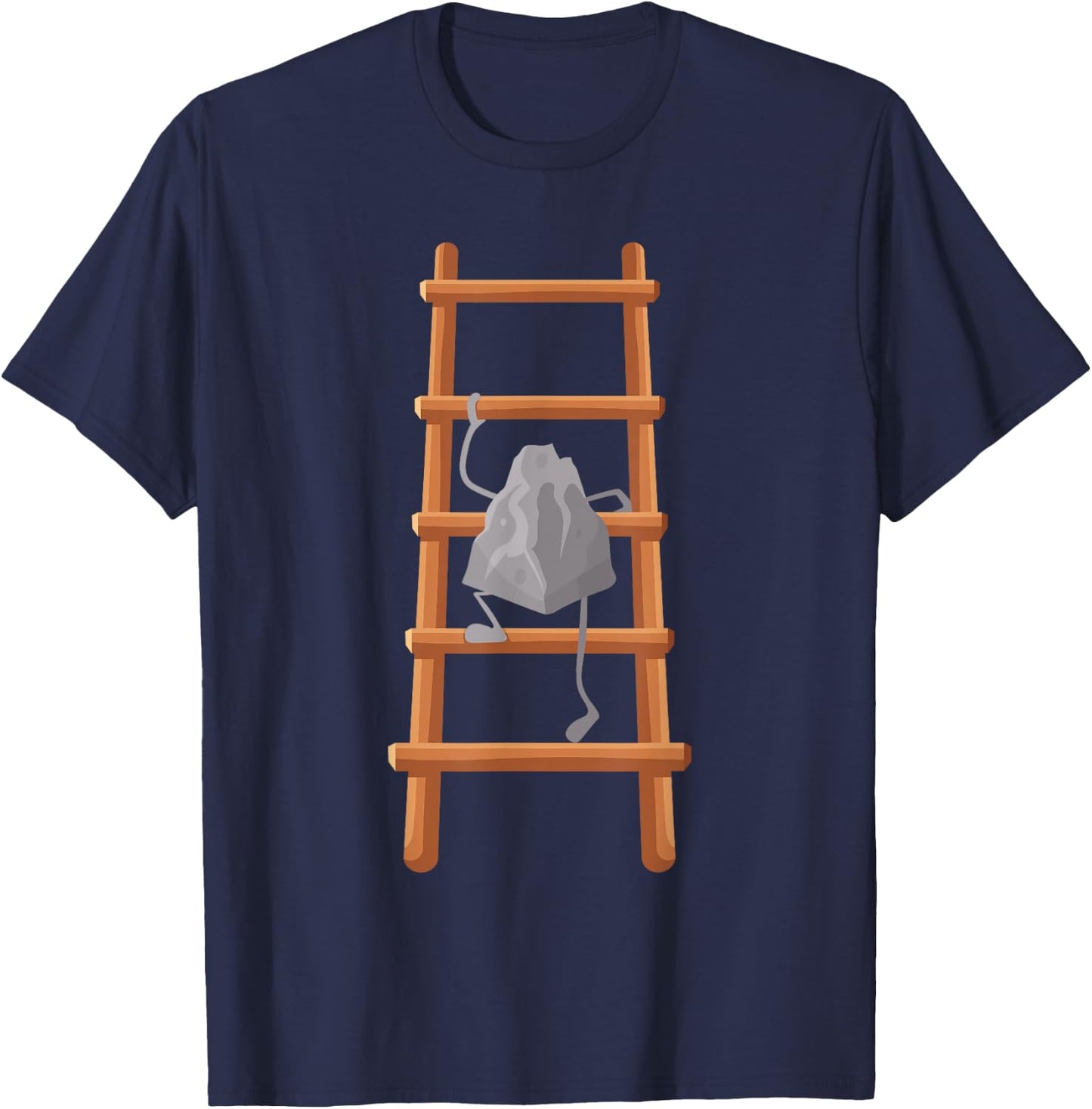 Cute Rock Climbing Art Women Bouldering Rock Climber T-Shirt - T-Shirt | Navy