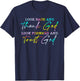 Look Back Thank God Look Forward Trust God T-Shirt - T-Shirt | Navy