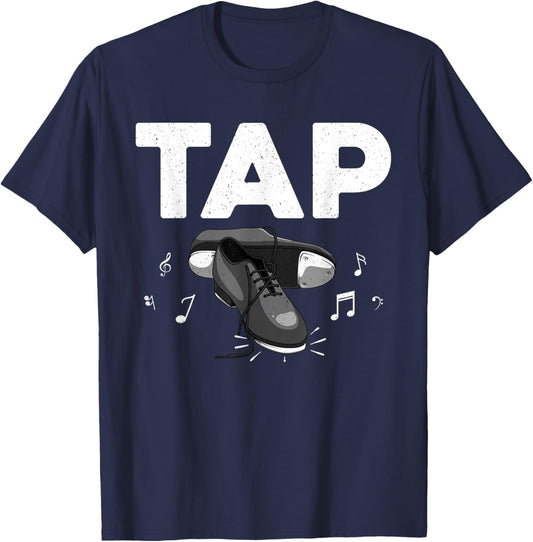 Cool Tap Dancing Women Tap Dancer Shoe Dance Teacher T-Shirt - T-Shirt | Navy