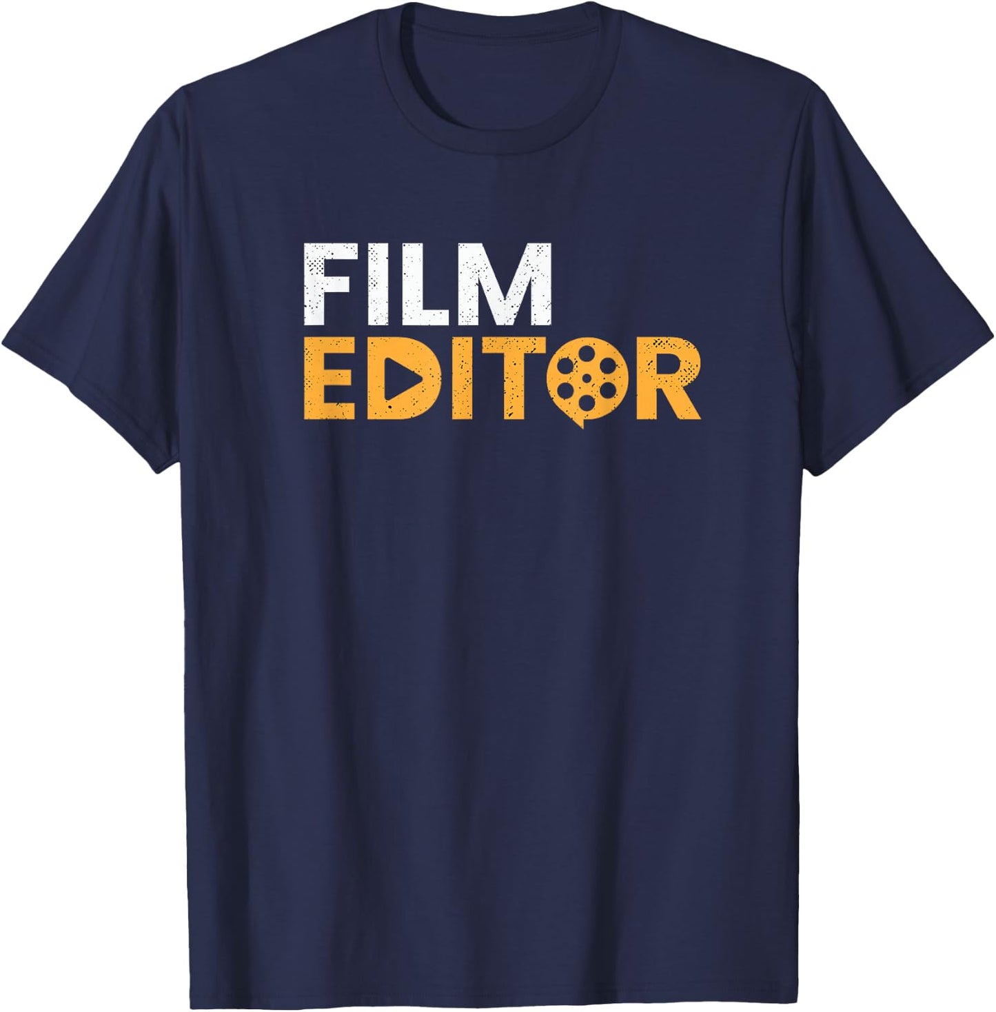 Filmeditor Video director Cameraman Filmmaker T-Shirt - T-Shirt | Navy