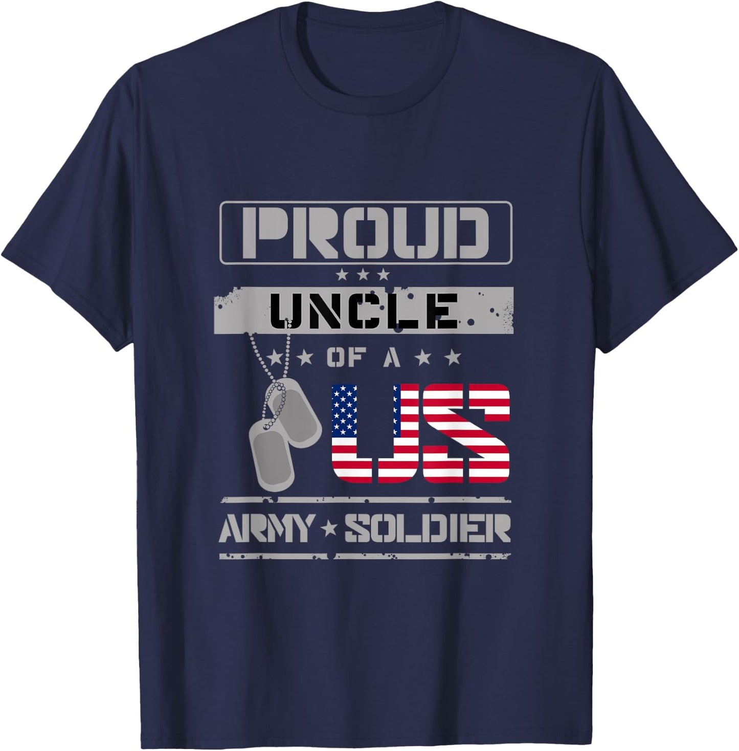 Proud Uncle of a US Army Soldier T-Shirt - T-Shirt | Navy