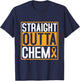 Straight outta chemo Childhood Cancer Awareness T-Shirt - T-Shirt | Navy