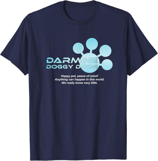 Darmine Doggy Door - I think you should leave T-Shirt - T-Shirt | Navy