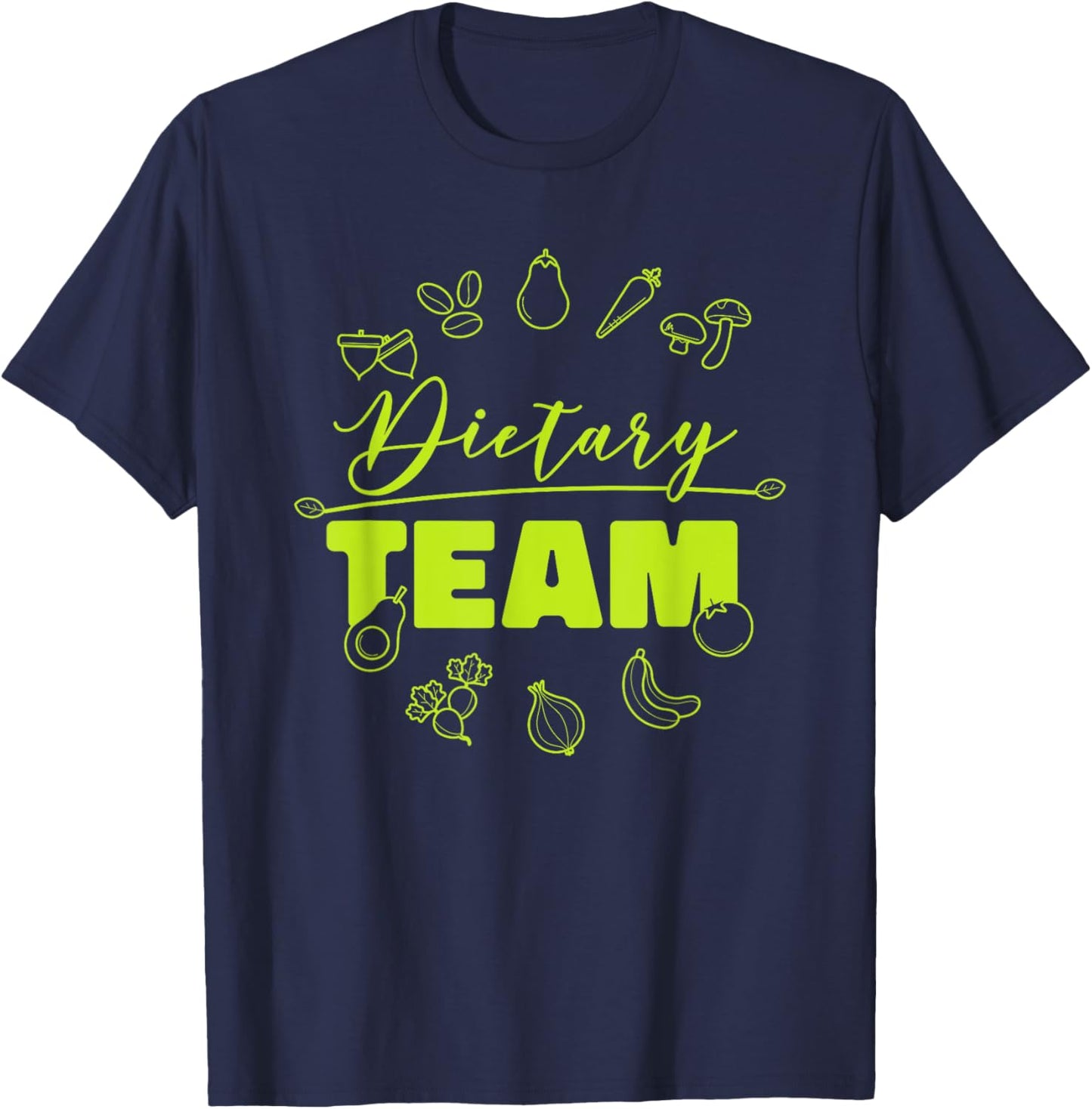 Dietary Manager Dietary Nutrition Team, Dietary Aide Crew T-Shirt - T-Shirt | Navy