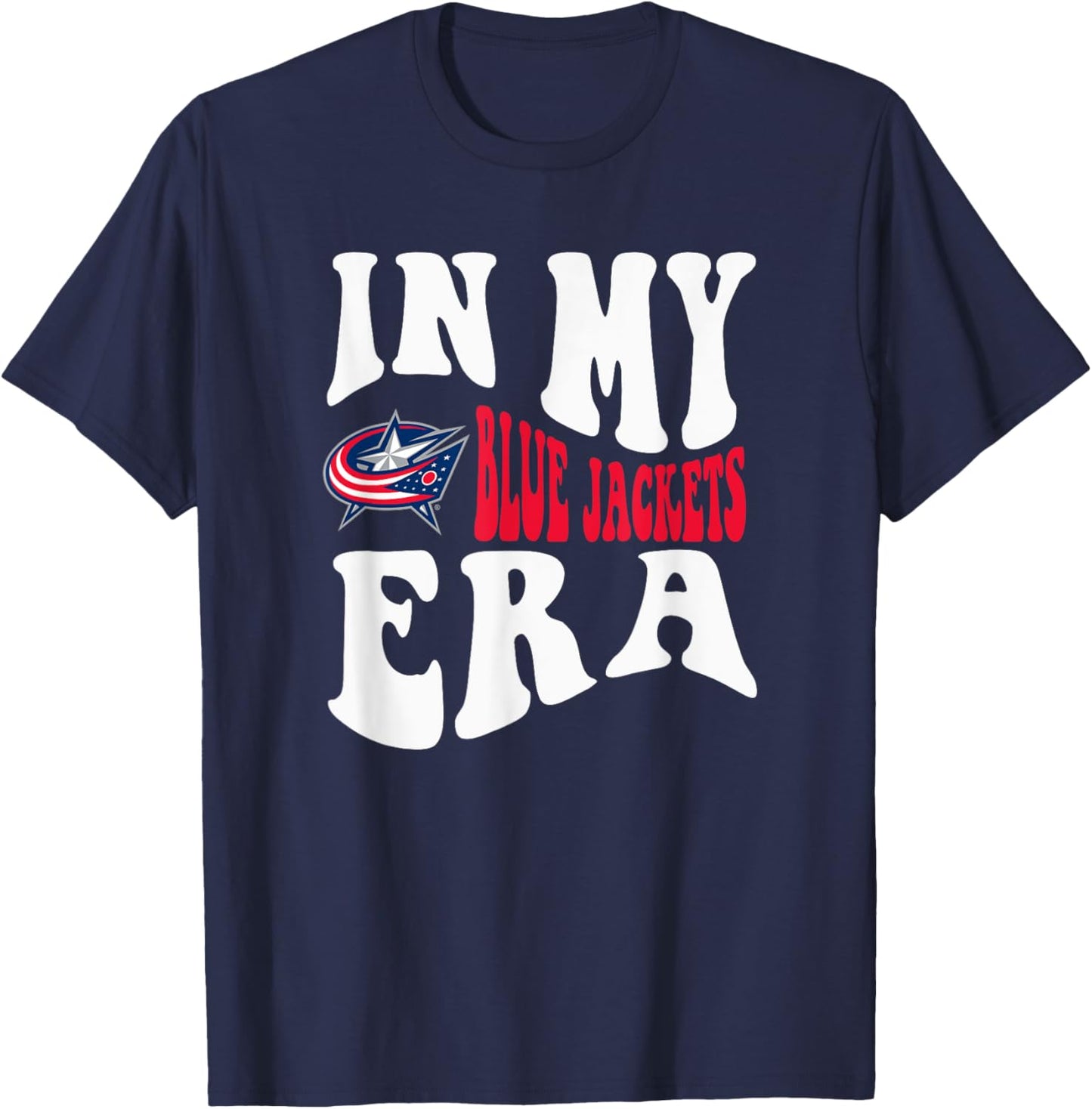 Columbus Blue Jackets Era Officially Licensed T-Shirt - T-Shirt | Navy