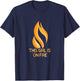 This Girl Is On Fire Flame Fiery Woman Empowering T-Shirt - T-Shirt | Navy