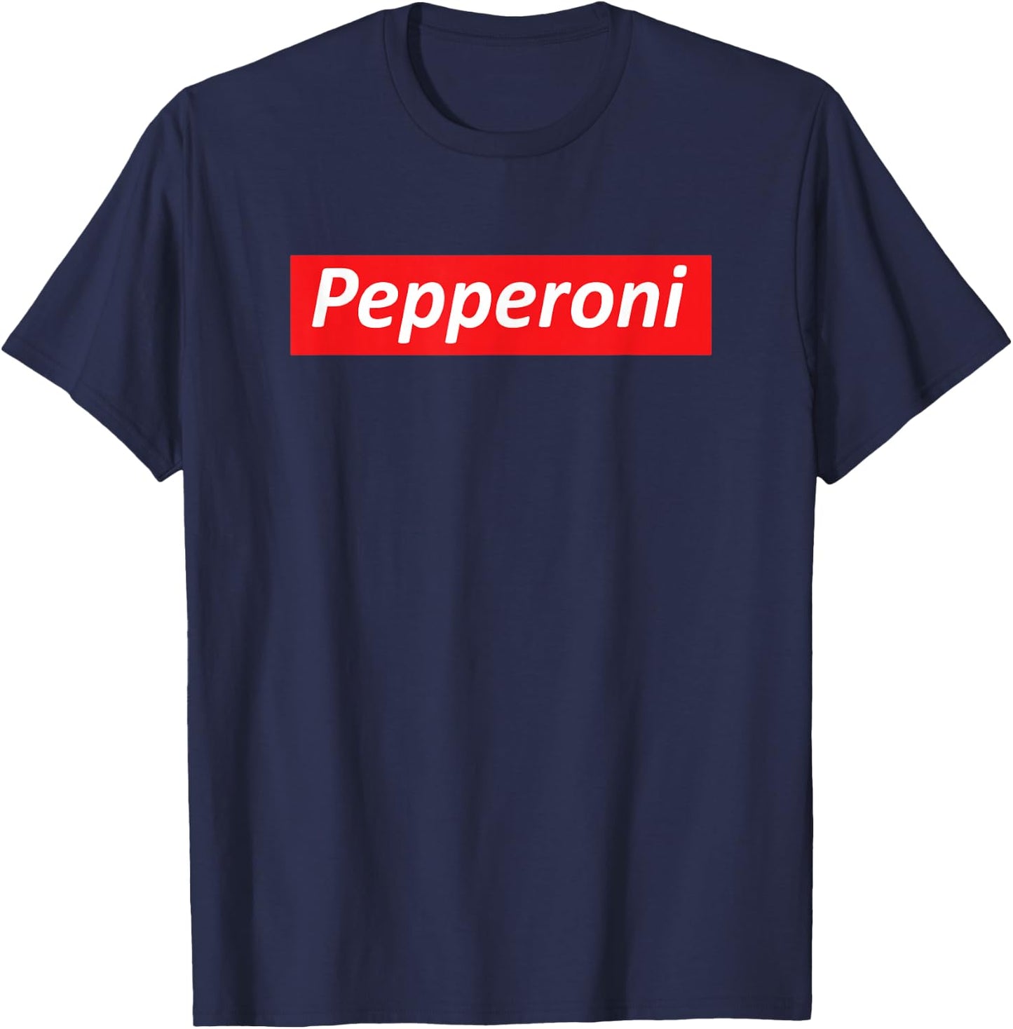 Funny Pizza - Pepperoni & Not Supreme for Teens, Tweens T-Shirt - T-Shirt | Navy