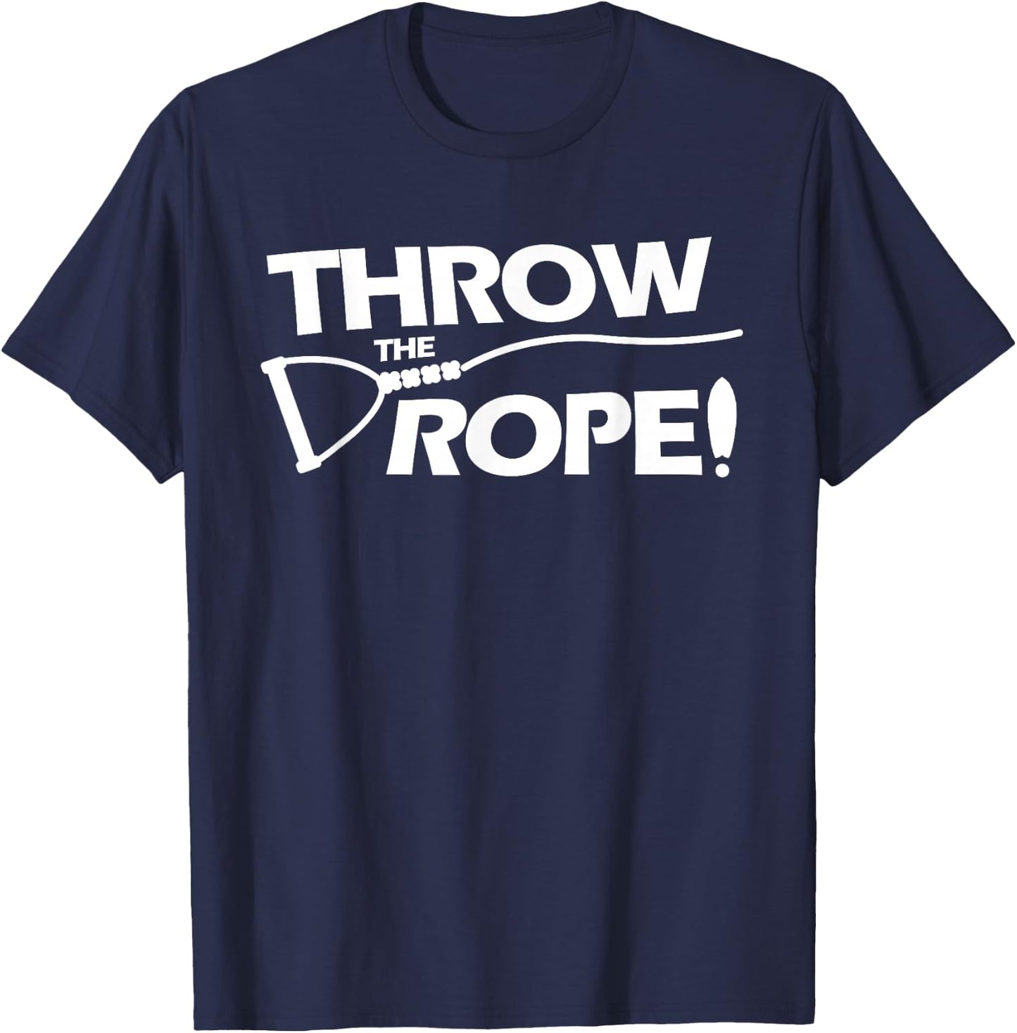 Throw the Rope! Wake Surf Boating Shirt T-Shirt - T-Shirt | Navy