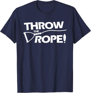 Throw the Rope! Wake Surf Boating Shirt T-Shirt - T-Shirt | Navy