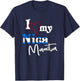 I Love My Nica Mamita Flag Design Camisetas De Nicaragua T-Shirt - T-Shirt | Navy