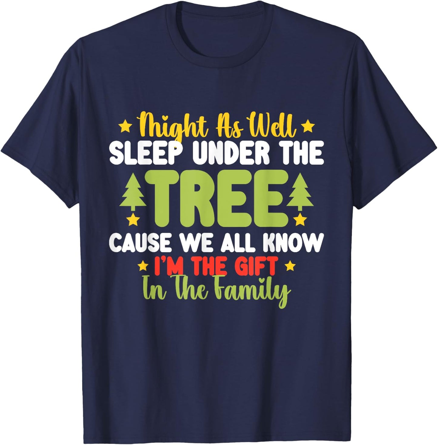 Funny Christmas Kids Men Women Pajamas Boys Christmas Xmas T-Shirt - T-Shirt | Navy