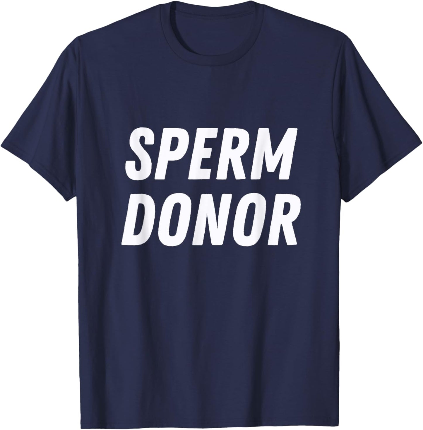 Sperm Donor Swim Team Funny Gag Graphic T-Shirt - T-Shirt | Navy