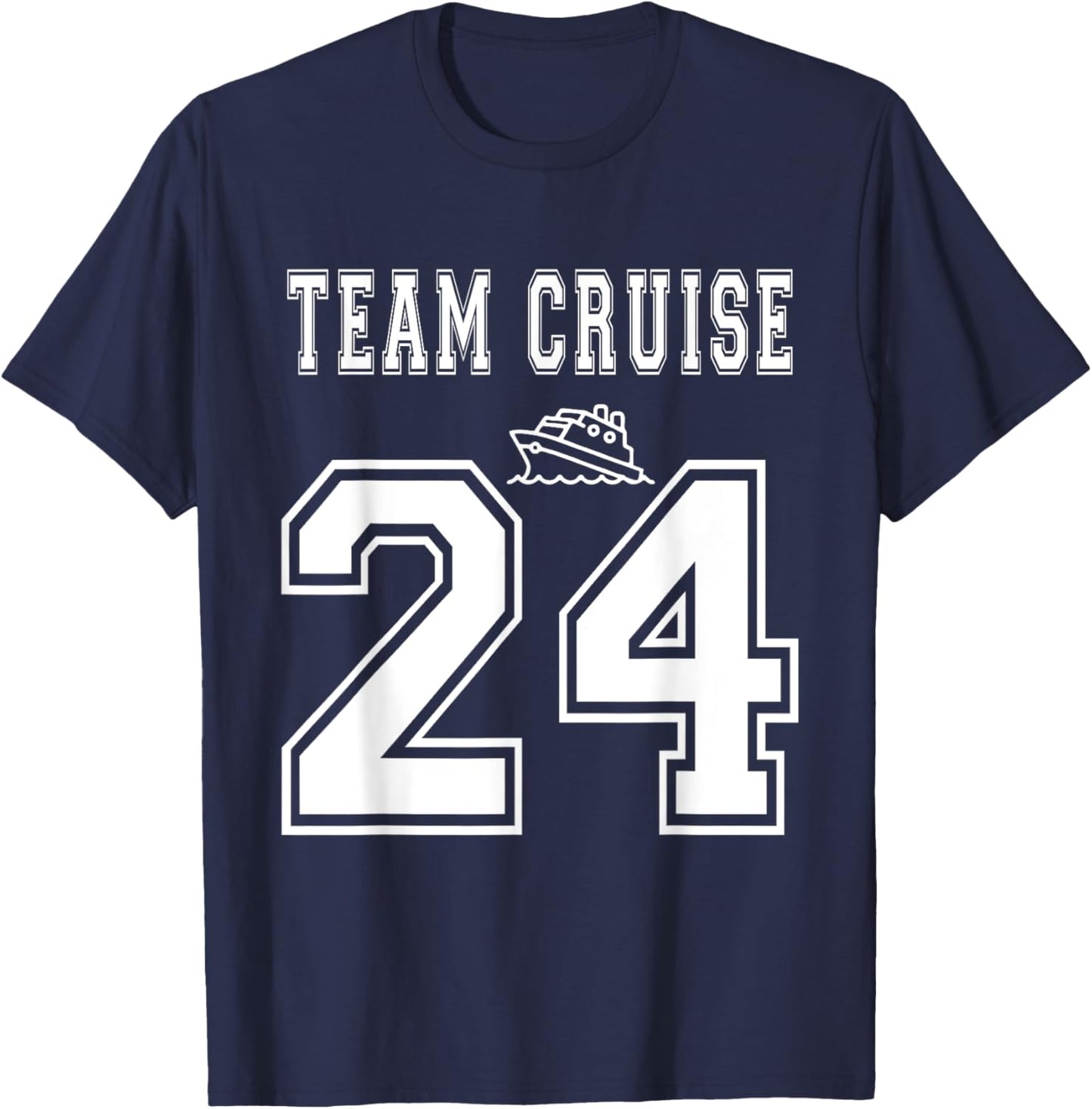 Team Cruise 2024 Squad Matching Friend Group Family Vacation T-Shirt - T-Shirt | Navy