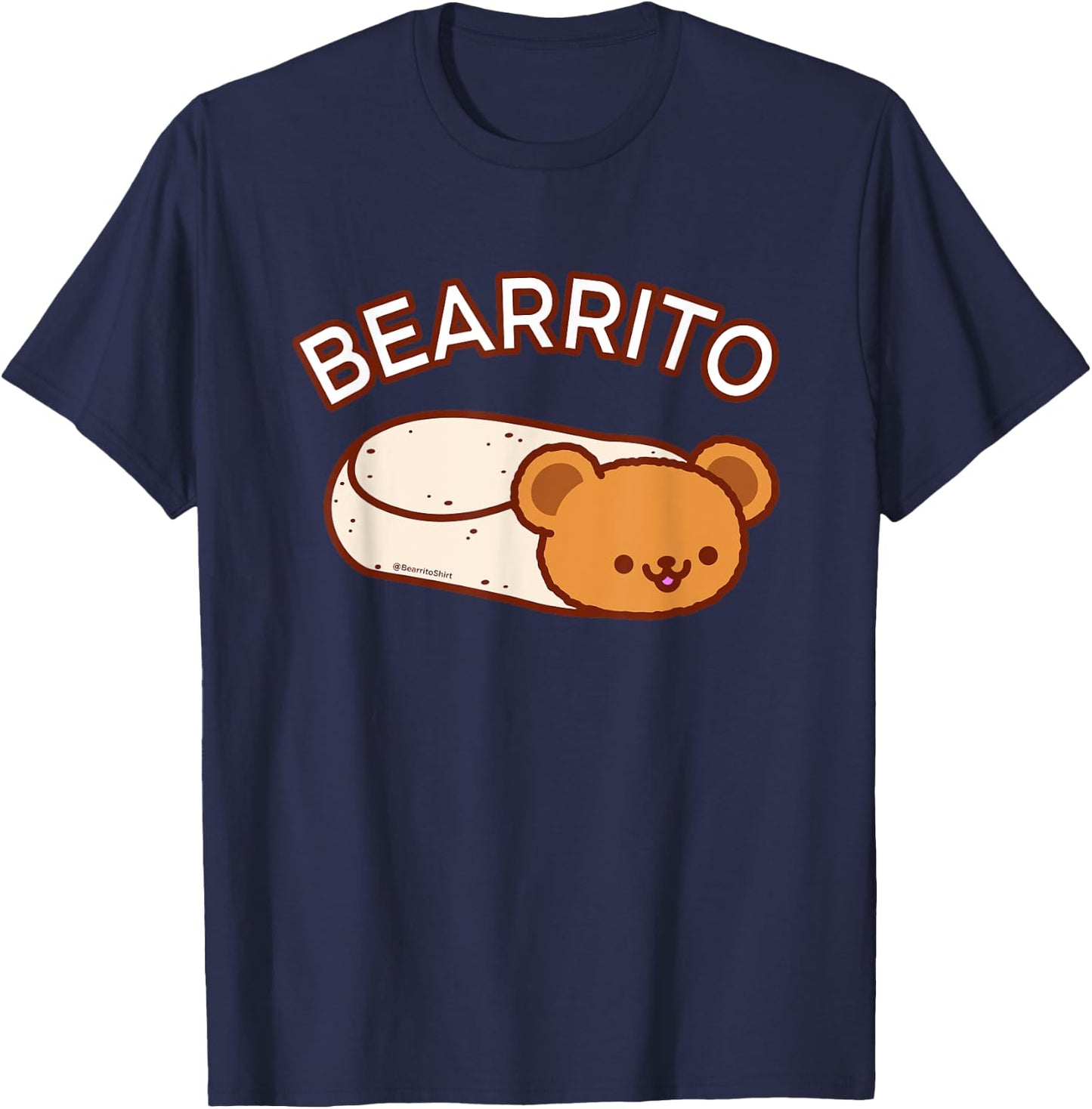 Cute - BEARRITO - Teddy Bear Burrito T-Shirt - T-Shirt | Navy