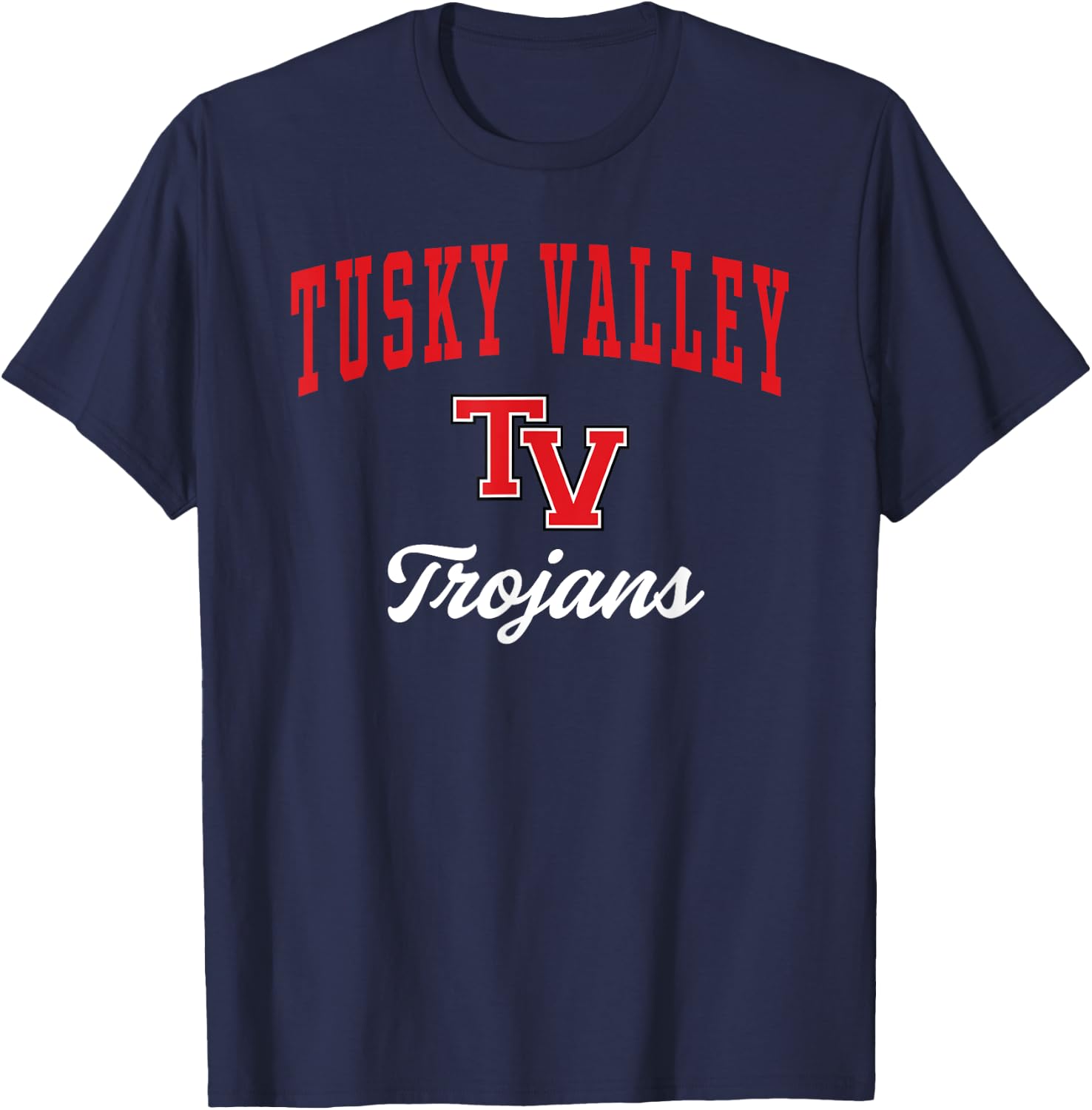 Tuscarawas Valley High School Trojans T-Shirt - T-Shirt | Navy