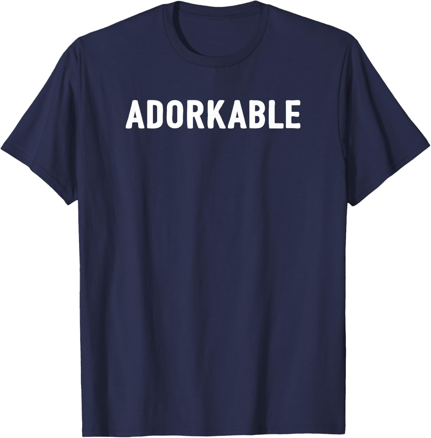 Adorkable Novelty Funny Adorable Dorky Geeky Cute Dork T-Shirt - T-Shirt | Navy