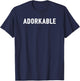 Adorkable Novelty Funny Adorable Dorky Geeky Cute Dork T-Shirt - T-Shirt | Navy