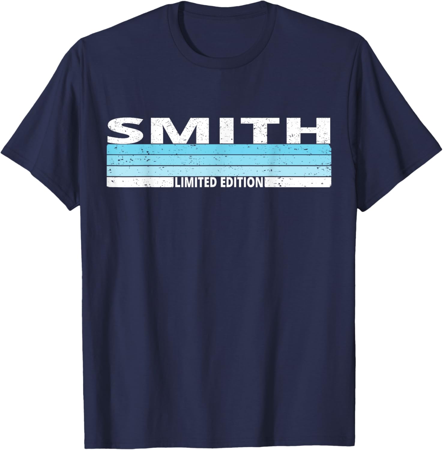 Smith Surname Birthday Family Reunion 80s 90s Blue Sunset T-Shirt - T-Shirt | Navy