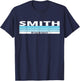 Smith Surname Birthday Family Reunion 80s 90s Blue Sunset T-Shirt - T-Shirt | Navy